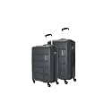 Kamiliant American Tourister Harrier|Trolley Bag Set of 2 (55+68 cms) for Travel| Hard Case Polypropylene (PP) Suitcase|360° 4-Wheel Spinner Luggage Trolley|Combination Lock|Iron Grey