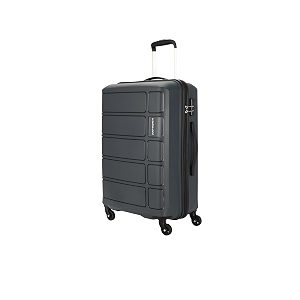 kamiliant american tourister harriertrolley bag check-in large size 79 cms for travel hard case polypropylene pp suitcase360 4-wheel spinner luggage trolleycombination lockiron grey