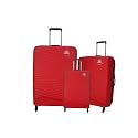 Kamiliant Polycarbonate (PC) Polycarbonate 4 Spinner Wheel Hard Trolley Suitcase (Set Of 3) (Radi-All_Red), 55, 65, 75Cm, Small, Medium, Large