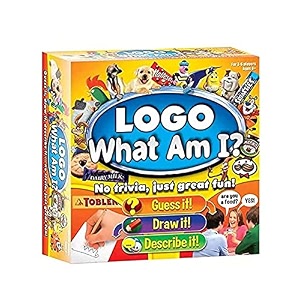 kampanwala toys card game logo what am i logo family board game to guess draw and describe christmas gifts for adults and kids suitable for 8 years multicolor