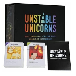 kampanwala toys unstable unicorns black edition card game for 14 years up amp party game