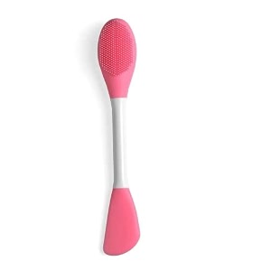 kamz beauty silicone face mask applicator makeup brush double-ended facial mask brush for mud clay charcoal mixed masksoft makeup beauty brush tools for apply cream lotion