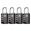 KANAbee 4 Digit TSA Lock for Luggage Us Approved Password Number Locks for Luggage Bag Travelling Security(Multicolored, Pack of 4)
