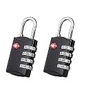 KANAbee 4 Digit TSA Lock for Luggage Us Approved Password Number Locks for Luggage Bag Travelling Security, (Multicolored, Pack of 2)