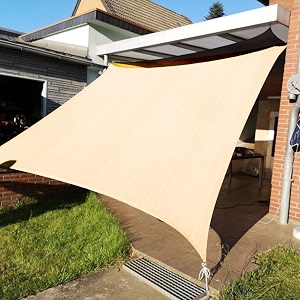KANAGAWA 10X13 Sun Shade Sail Cream Curved