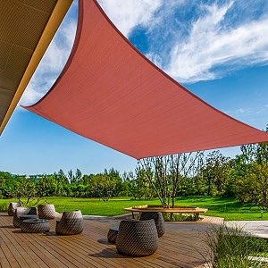 KANAGAWA 12x16 Sun Shade Sail Rust Red