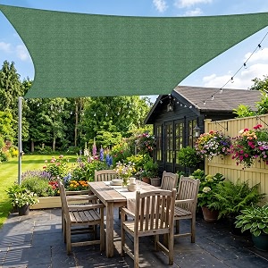 KANAGAWA 15X31 Sun Shade Sail Dark Green