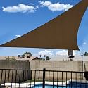 KANAGAWA 1639x1639x1639 Sun Shade Sail Brown Curved