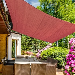 KANAGAWA 16X18 Sun Shade Sail Rust Red
