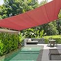 KANAGAWA 2039x2039 Sun Shade Sail Rust Red