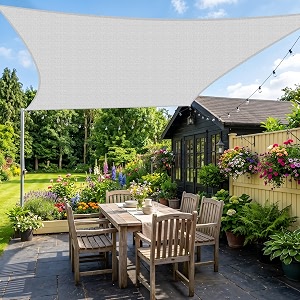 KANAGAWA 23X32 Sun Shade Sail Gray Curved