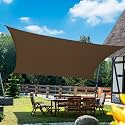 KANAGAWA 839x1039 Sun Shade Sail Brown Curved