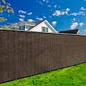 KANAGAWA Privacy Screen Fence 8 x 25ft, 90% Blockage Screen, Brown