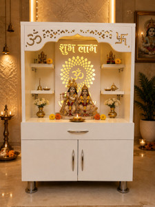 KANAKVEERA CRAFTS Wooden Pooja Mandir Home