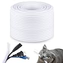 Kanayu 1/2''-50 Ft Split Wire Loom Tubing, White Flame Retardant