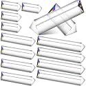 Kanayu 12 Pcs Clear Triangular Prism Optical Glass,2.5 in,6 in, 8 in