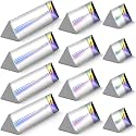 Kanayu 12 Pcs Clear Triangular Prism Optical Glass,1 in, 2 Inch, 4 Inch