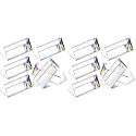 Kanayu 12 Pcs Clear Triangular Prism Optical Glass,2.5 Inch (Pack of 2)