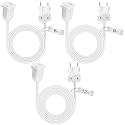Kanayu 3 Pack White Extension Cord 6/9/12 ft 120v Electric Wire