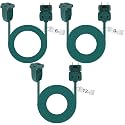 Kanayu 3 Pack Green Extension Cord 6/9/12 ft 120v Electric Wire