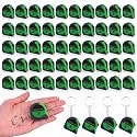Kanayu 30 Pcs Pcs Mini Measuring Tape with Keychain, 3 ft, Green
