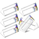 Kanayu 6 Pcs Clear Triangular Prism Optical Glass,2.5 Inch