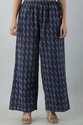 KANCHUK Regular Fit Women Dark Blue Trousers