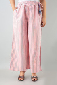 kanchuk regular fit women pink trousers