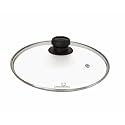 Kandaruria Glass Lid, Toughened Glass with Steam Vent, Stainless Steel Rim, Compatible fit with Kadai, Biryani Pot, Fry Pan, all G Type cookware (15cm)