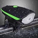 Kandera 2-in-1 Rechargeable - Cycle Lights (3 Modes) Cycle Light and Horn/Cycle Lights Rechargeable Waterproof (140 dB) Cycle Light with Horn LED Front Light (Cycle Light) Black