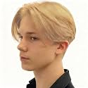 Kaneles Blonde Wigs for Men Short Middle Part Wig Natural Synthetic Cosplay Mens Costume Wig for Daily Cosplay（Blonde
