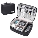 Electronic Organizer Travel Universal Cable Organizer Waterproof Electronics Accessories Storage Cases for Cable, Charger, Phone, USB, SD Card, Hard Drives, Power Bank, Cords