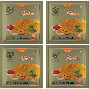 kanidha achar masala khakhra 800 grams pack of 4