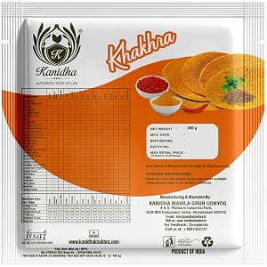 kanidha ragi nachani khakhra 800 grams pack of 4