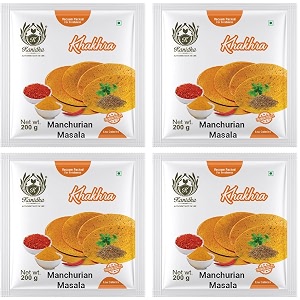 kanidha manchurian masala khakhra 800 grams pack of 4