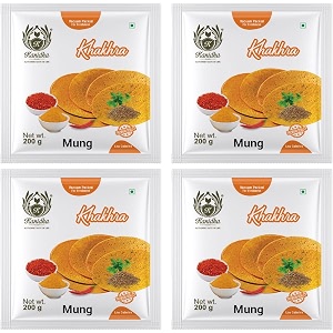 kanidha mung khakhra 800 grams pack of 4