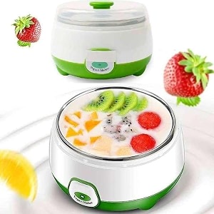 yogurt maker machine stainless steel liner automatic digital yogurt maker machine electric curd maker machine for home kitchen stainless steel inner diy yoghourt dahi maker container 900ml