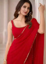 KanjiQueen Embellished Daily Wear Georgette Silk Blend