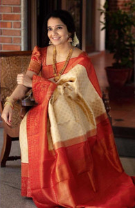 kanjivaram unstitched pure silk blouse material self design