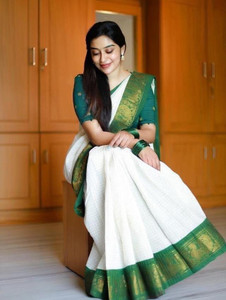 kanjivaram pure silk self design blouse material