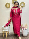 kanjivarni Women Kurta Pant Dupatta Set