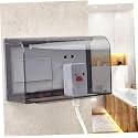Electrical Socket Cover Shell Outdoor Electrical Outlet Outdoor Receptacle Covers Weatherproof Outlet Cover Clear Wall Protector Case Fingerboard Household. (double - size(18.8x11x3.2cm)
