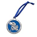 Kansas Ornament | Hand-Sculpted Christmas Tree Ornament | Intricately Crafted Metal Pewter Alma Mater Inlay