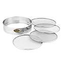 Kanshita's Rasoiware 4-in-1 Stainless Steel Atta Chalni (20 cm) - Multipurpose Interchangeable Mesh Sieve for Flour, Maida &amp; Spices