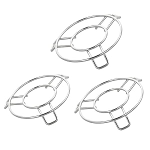 kanshita39s rasoiware stainless steel hot pot stand pack of 3  round trivets for heat protection on countertops