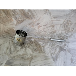kanshita39s rasoiware stainless steel 280ml water ladle  perfect for matka dispenser and canteen use
