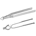 Kanshita's Rasoiware Stainless Steel Roti Chimta and Pakkad Tong Set – Durable &amp; Heat-Resistant Combo for Every Kitchen