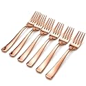 Kanshita's Rasoiware Stainless Steel Rose Gold Fork Set of 6, 16 cm | Premium Dinner Forks for Home, Kitchen &amp; Dining Table | Elegant Cutlery Set