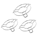 Kanshita's Rasoiware Stainless Steel Hot Pot Stand (Pack of 3) – Round Trivets for Heat Protection on Countertops