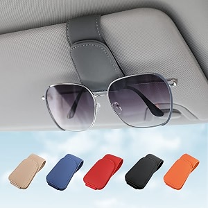 sunglass holder for car sun visor sunglasses clip car accessories -gray